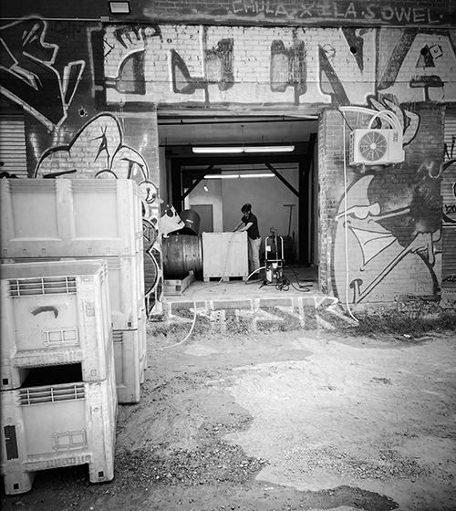 Nina West leading the pruning crew in February 2022